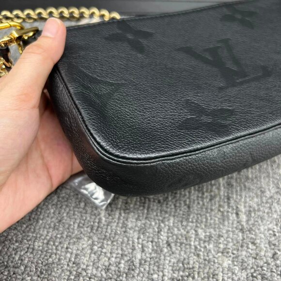 100% Louis Vuitton Multi Pochette Accessories Monogram Leather Satchel - Picture 7 of 16